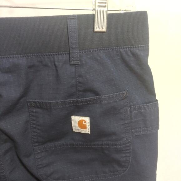 Carhartt Women's Original Fit Smithville Short Dark Indigo Work Outdoor Size 10 - Picture 5 of 9
